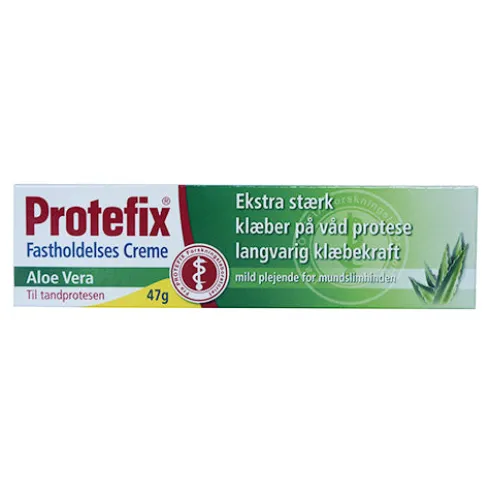 Aloe Vera Fastholdelses Creme Til Tandprotesen