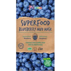 Ansigtmaske Mud Superfood Blueberry 7th Heaven