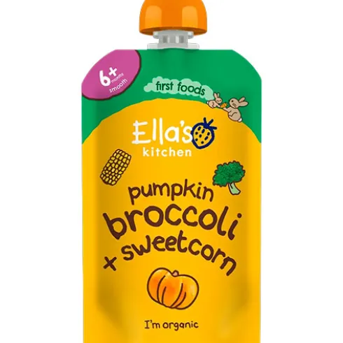 Babymos græskar, broccoli & søde majs 4 mdr Økologisk