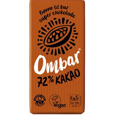 Bar Økologisk 70 g | 72% Kakao