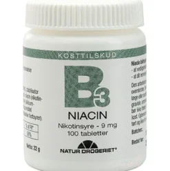 B3 Niacin Nikotinsyre 9 Mg | 100 Tabl.