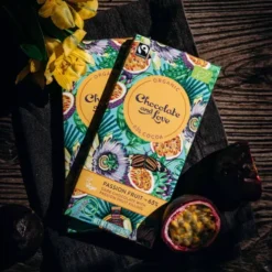Chokolade med fyld af passionsfrugt Økologisk