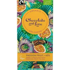 Chokolade med fyld af passionsfrugt Økologisk