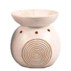 Duftlampe Keramik Hvid