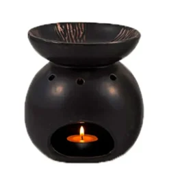 Duftlampe Keramik Sort