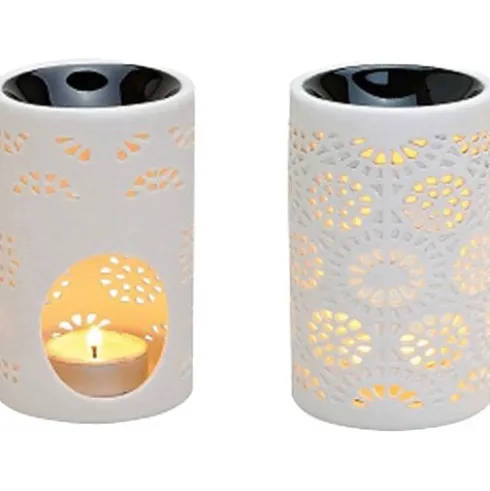 Duftlampe Kniplingemønster