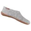 Hjemmesko m. Gummi Sål Light Grey | 36