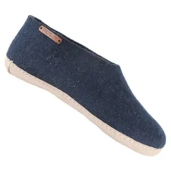 Hjemmesko m. Læder Sål Blue | 37