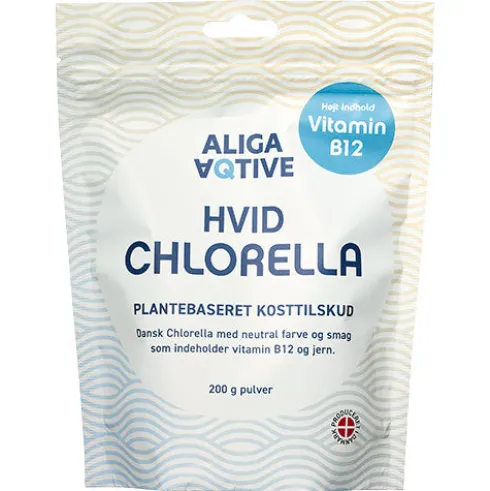 Hvid Chlorella Pulver
