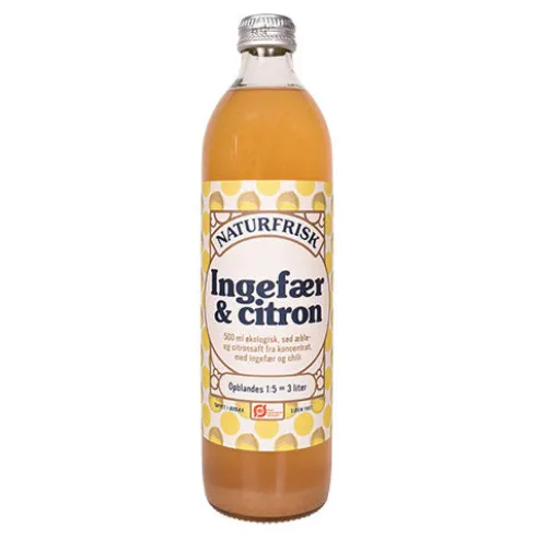 Ingefær & Citron Saft Økologisk