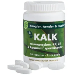 Kalk M. Magnesium, K2, D3 & Spormineraler