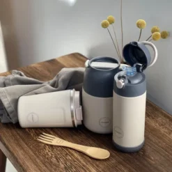 Kids Straw Bottle | Cream Beige