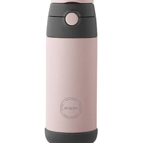 Kids Straw Bottle | Soft Rose