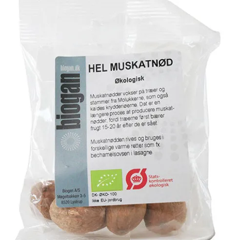 Økologiske Hele Muskatnødder