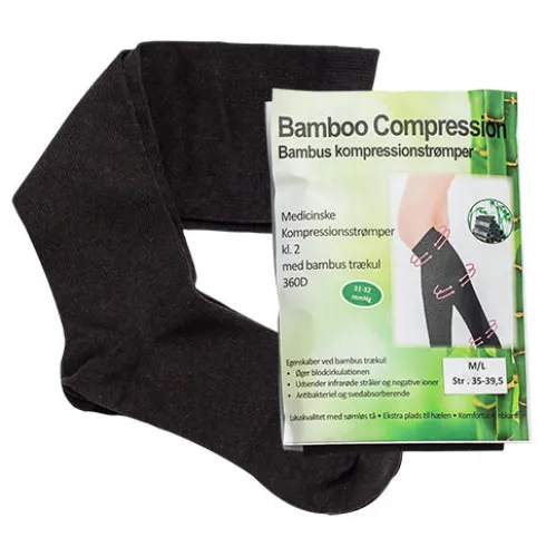 Kompressionsstrømper M/bambus | Str. M/L