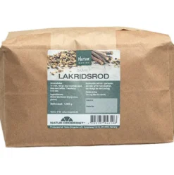 Lakridsrod skåret