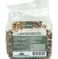 Lakridsrod skåret