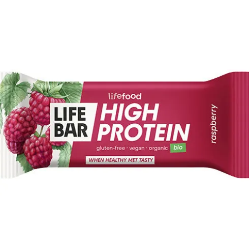 Lifebar Proteinbar Hindbær Økologisk