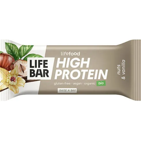 Lifebar Proteinbar M. Nødder Og Vanilje Økologisk