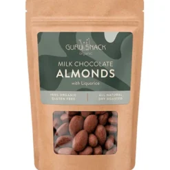 Mandler m. hvid chokolade & lakrids Økologisk