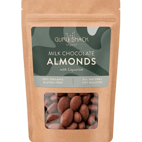 Mandler m. hvid chokolade & lakrids Økologisk