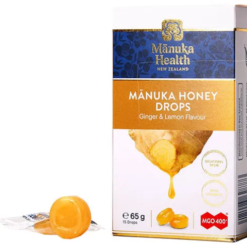 Manuka Honning Drops | Ginger & Lemon