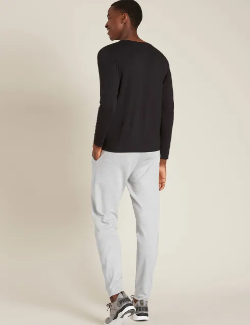 Men´s Long Sleeve Crew Neck T-shirt Sort | Str. Xl