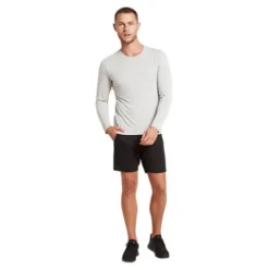 Men´s Long Sleeve Crew T-shirt Light Marl | Str. L
