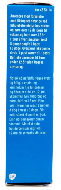 Menthol ukonserveret 1 mg/ml