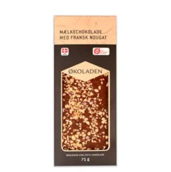 Mælkechokolade M. Fransk Nougat Økologisk