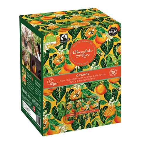Orange Dispenser Box Økologisk
