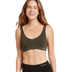 Padded Shaper Crop Bra Dark Olive | Str. Xl
