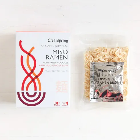 Ramen Nudler M. Miso- & Ingefærsuppe Økologisk