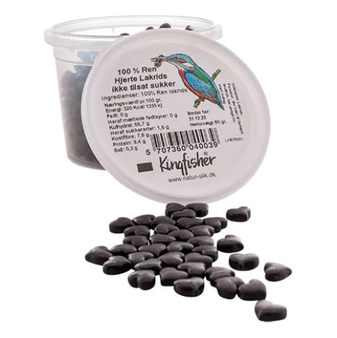 100% Ren Hjerte Lakrids