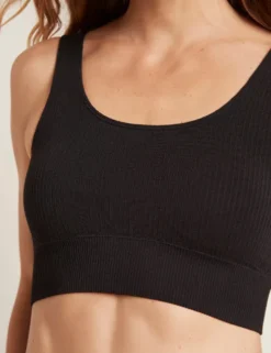 Ribbed Seamless Bra Sort | Str. S