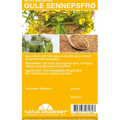 Sennepsfrø Gul Hel Mostadosfrø