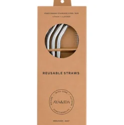 Smoothie Straw silver - bent