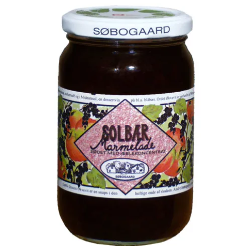 Solbærmarmelade Sødet M. Æble Økologisk