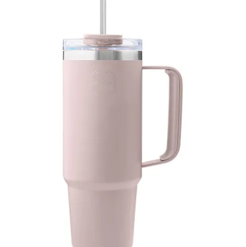 Thermo Cup With Straw | Soft Rose