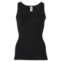 Top, Uld/silke, Black | Str. 38/40