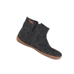 Uldstøvle m. Gummi Sål Dark Grey | 41