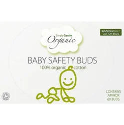 Vatpinde t. Baby Økologisk Bomuld | 60 stk
