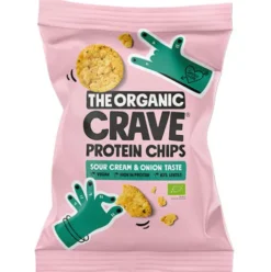 Veganske Protein Chips M. Sour Cream & Onion Økologisk