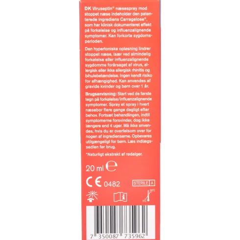 Viruseptin Næsespray Mod Stoppet Næse