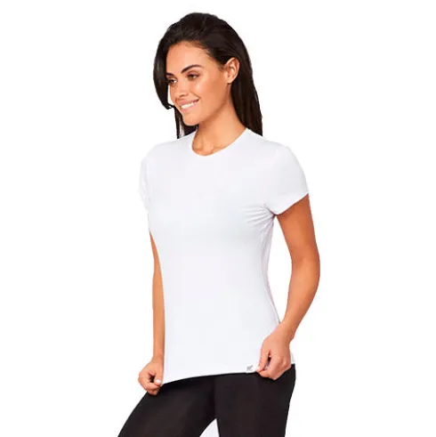 Women´s Crew Neck Hvid | Str. L