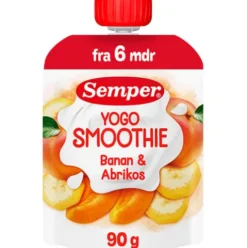 Yogo Smoothie Med Banan Og Abrikos Fra 6 Mdr.